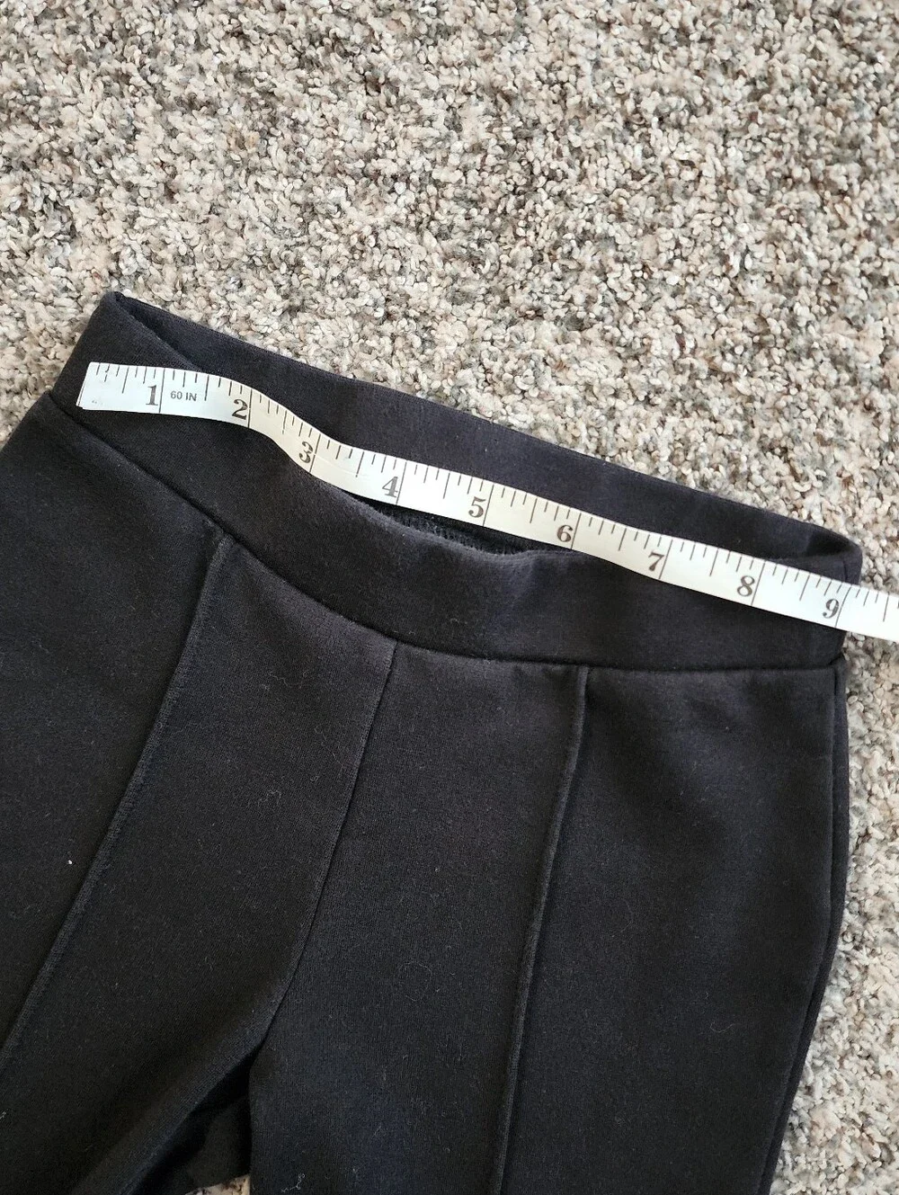 Gymboree Black Seam-Front Flare Pants 6
